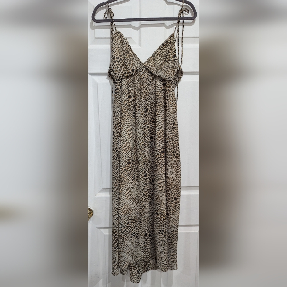 Lush Maxi Dress Small Cheetah Print Leopard Animal Nordstroms